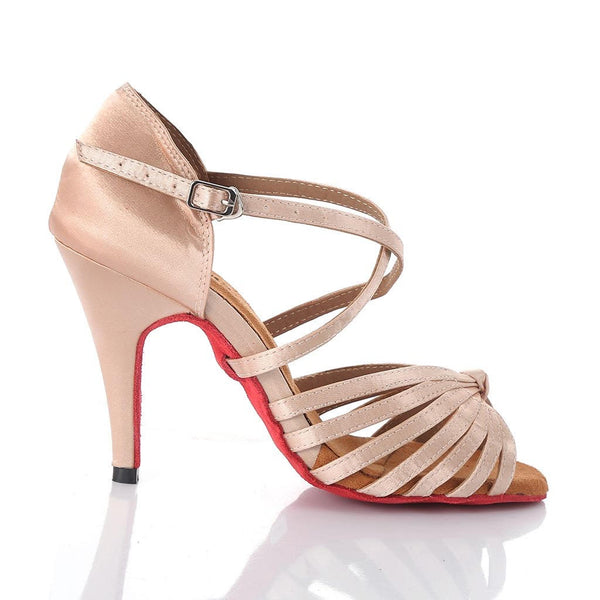Love Collection: Elegance - Champagne w/ red soles
