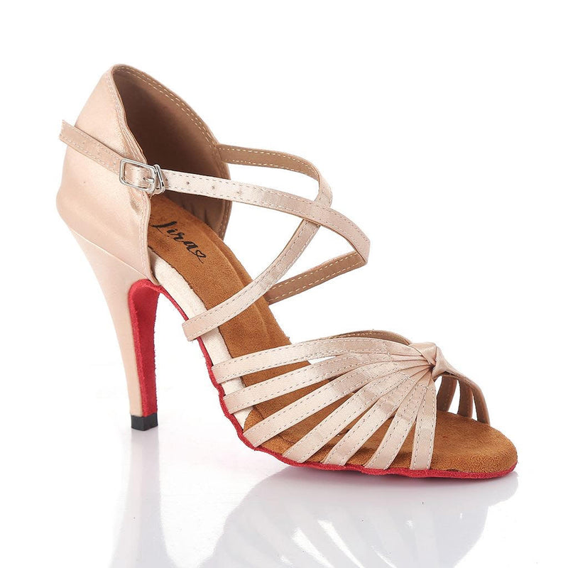 Love Collection: Elegance - Champagne w/ red soles