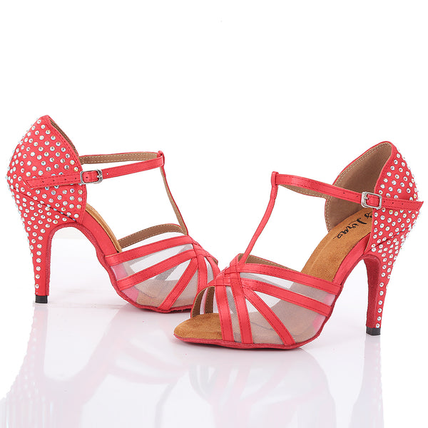 Love Collection: Cinderella -  Red Rhinestone w/ red soles