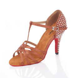 Love Collection: Cinderella - Nude Rhinestone w/ red soles