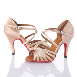 Love Collection: Elegance - Champagne w/ red soles